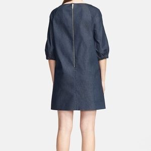 Kate Spade Blouson Sleeve Denim Shift